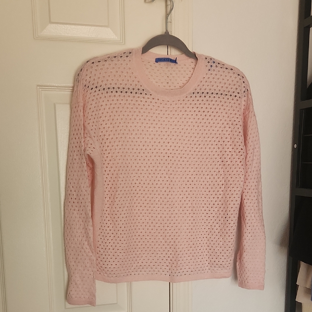 J. McLaughlin Cashmere Linen Blend Knit Sweater Extra Small